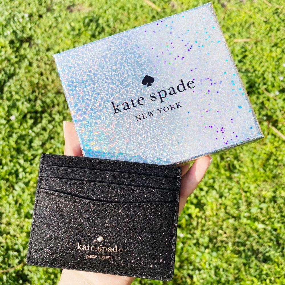 Kate spade glitter card holder GIFT BOX - Picture 7 of 12